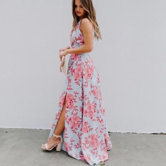 Vici Dresses & Skirts - NWT Vici Change Of Heart Satin Floral Maxi Dress